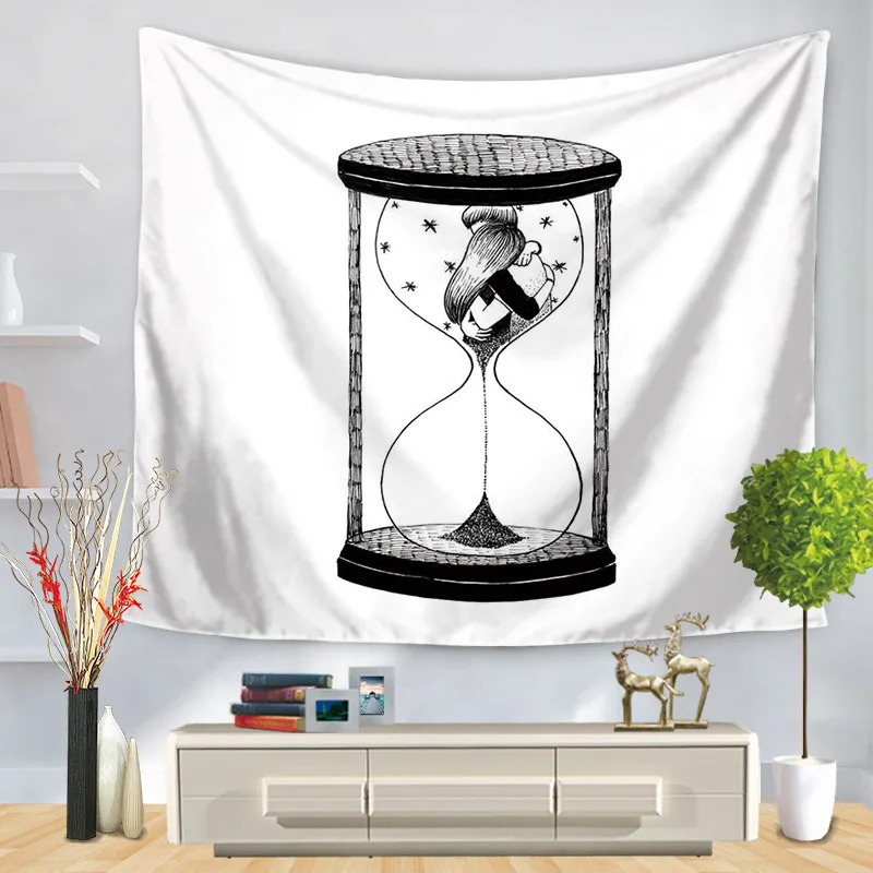 Художественный гобелен креативный прямоугольный из полиэстера для гостиной