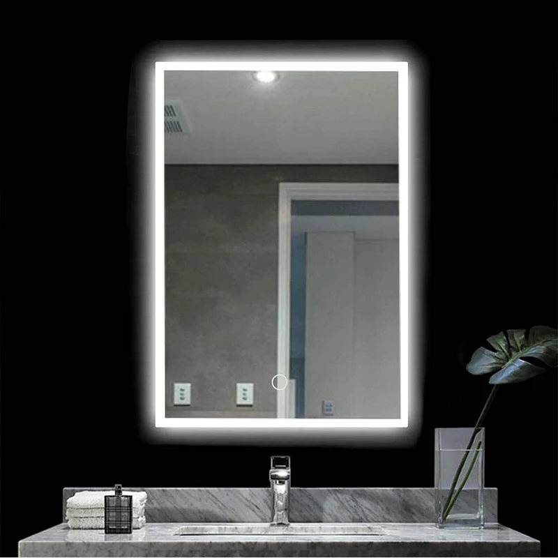 

BEARHOHO LED Bathroom Mirrors for Vanity Smart Anti Fog Shower Makeup Mirror with Lights for Wall Bathroom Dimmable Tall Mirror