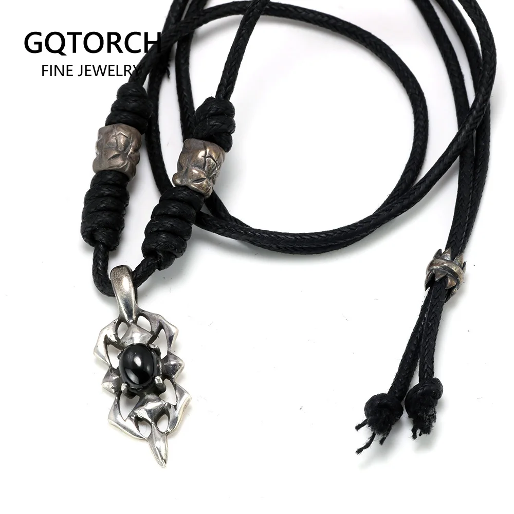 Ремешок из серебра 925 пробы в готическом стиле для мужчин и женщин|Ожерелья| |