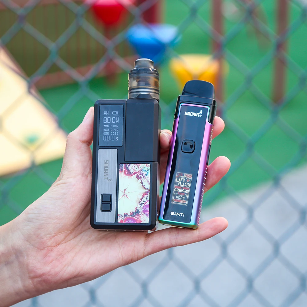 Оригинальная система Smoant SANTI Pod 40 Вт 1100 мАч Встроенная батарея с картриджем 3 5 мл