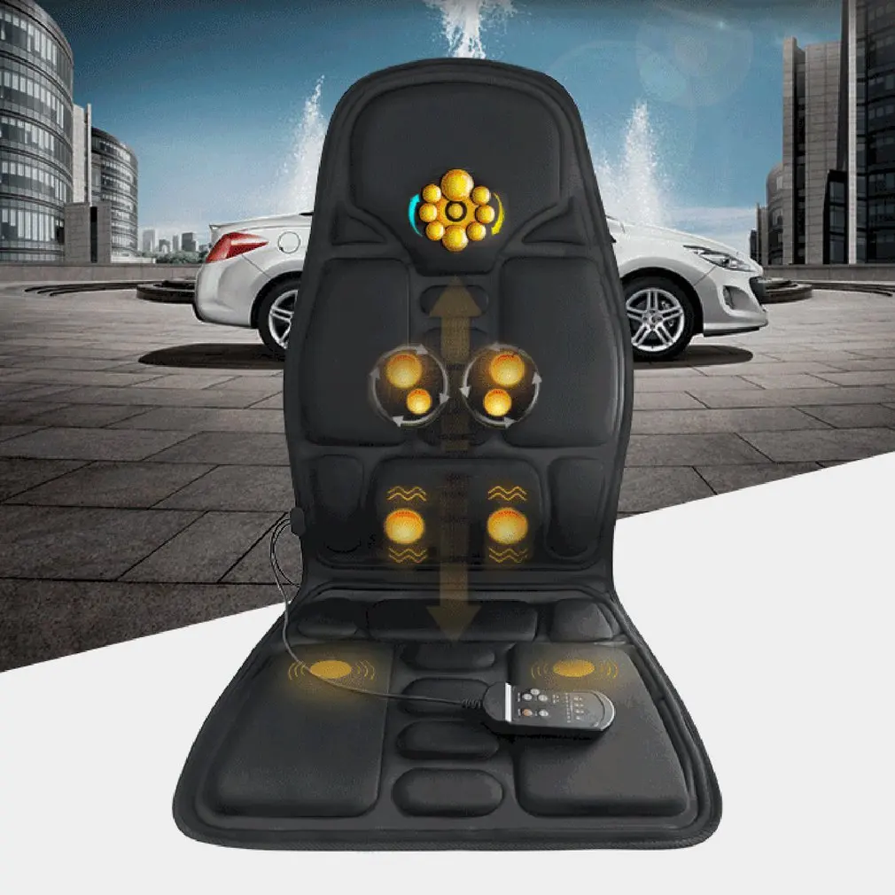 

Профессиональная Массажная подушка для всего тела, подогрев поясницы, вибрация, Массажная подушка для шеи и спины, сиденье для автомобиля, д...
