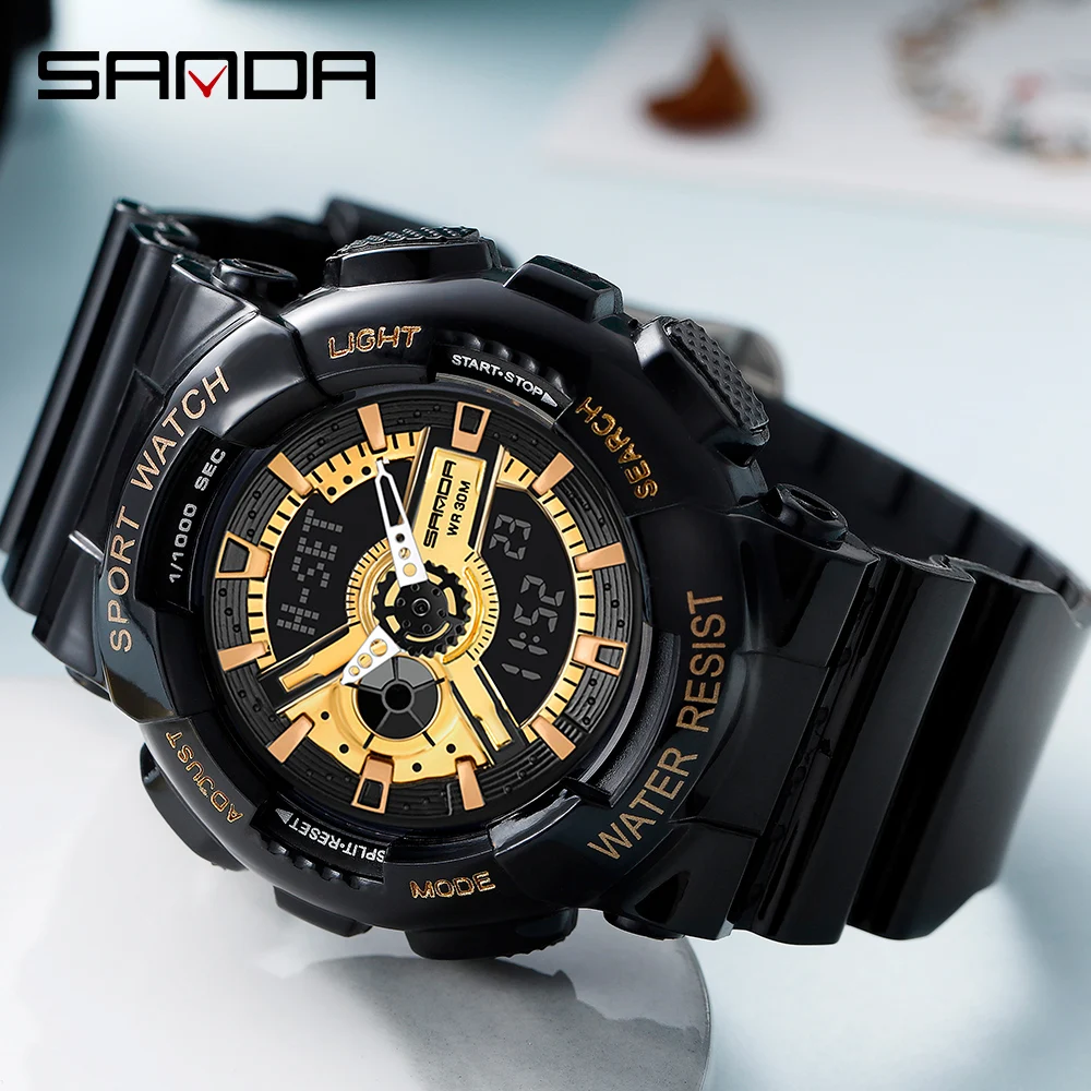 

Роскошные цифровые часы для мужчин, модные спортивные часы Ms для мужчин и женщин, студенческие часы, противоударные мужские часы, наручные ч...