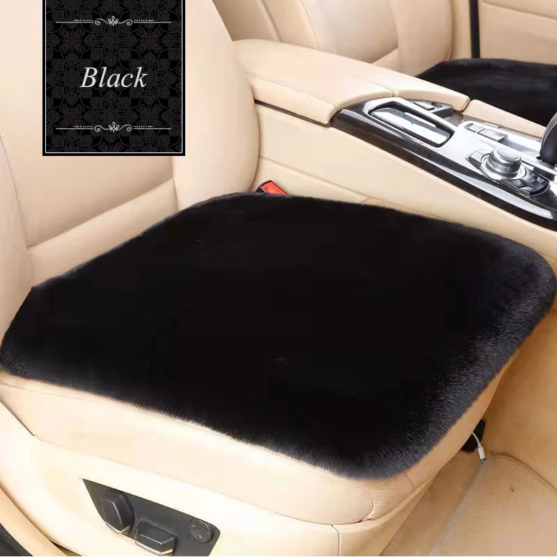 

Car Seat Cover Cushion Protector Accessories Artificial Plush Warm Car Interior Covers Auto Cushion Cover Universal Size