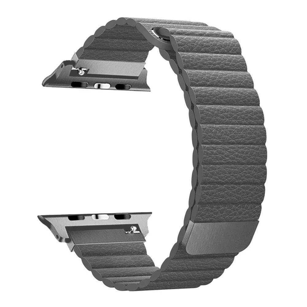 Спортивная петля Tschick для Apple Watch, кожаный ремешок с сильным магнитным замком, сменный ремешок для iWatch серии 4/3/2/1 - Цвет: 7