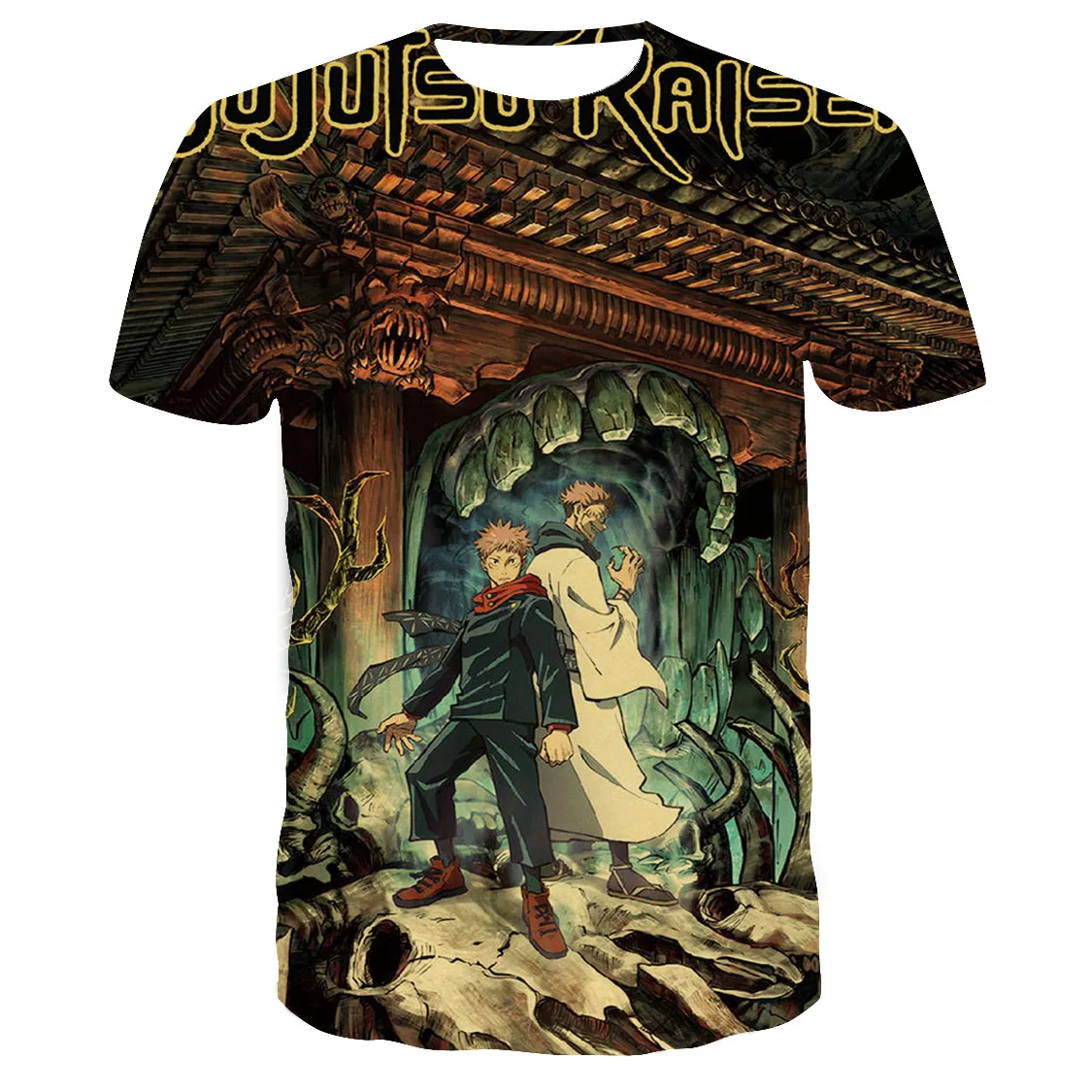 

Юютсу касин юцзи итадори футболка летние мужские женские подростковые футболки с коротким рукавом повседневные Мальчики Девочки Дети