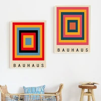 posters and prints bauhaus abstract geometric weimer exhibition poster wall art picture canvas painting for room home decor