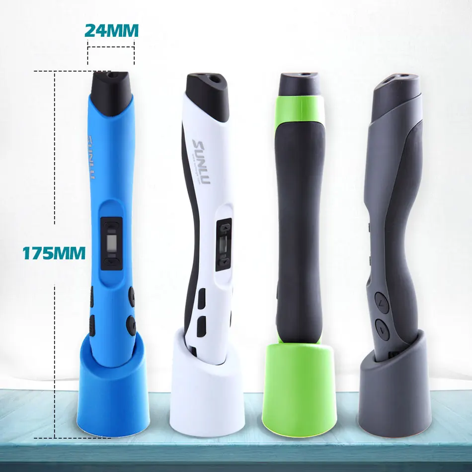 

Hot Mini 3D Pen SL-300 Kids Scribble Pens PLA/ABS Filament DIY 3D Printing Tools With LED Screen Chorro 3D Temperture Adjustable