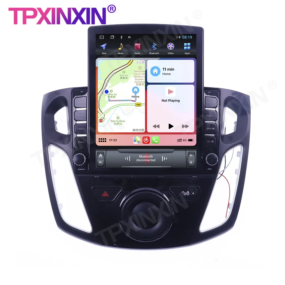 저렴한 포드 포커스 2012-2017 안드로이드 6 + 128G 무선 Carplay 터치 스크린 스테레오 수신기 6 + 128G 라디오 라디오 IPS