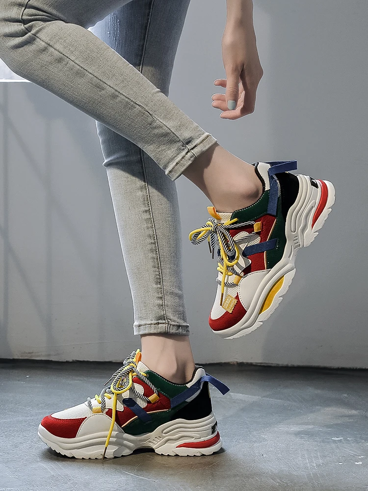 

Модель сезона весна-осень 2020 года, Папины туфли, Женская индивидуальная повседневная обувь на толстой подошве, спортивная обувь, Z673