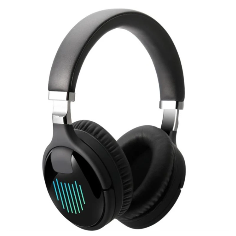 

Noise-Cancelling Headset Wireless Bluetooth 5.0 Headset With Card Rgb For Home Office Pc Mobile Phone