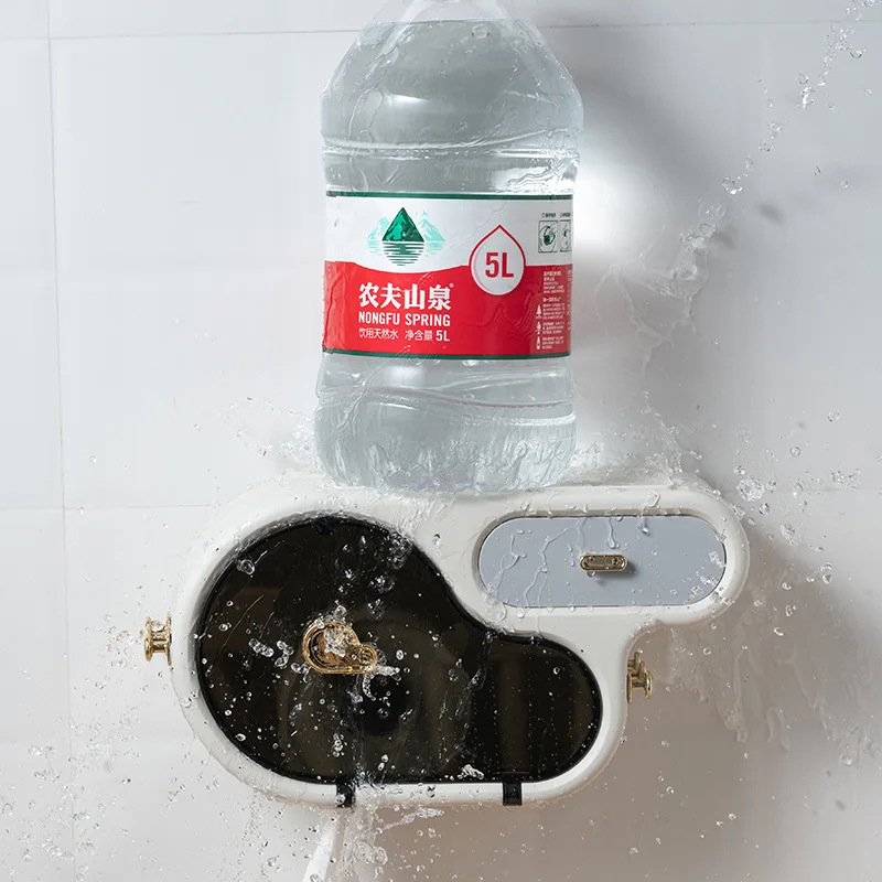 wall mount toilet roll paper tube holder shelf storage organizer tissue box cover multifunction bathroom wc accessories hook free global shipping