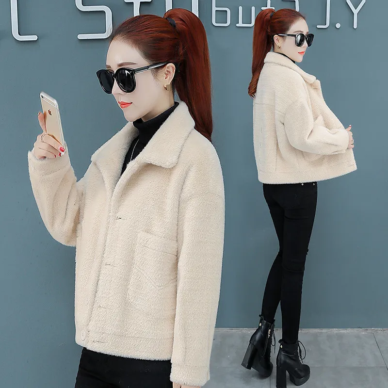 Женская верхняя одежда осень зима 2019 новые шорты однобортное женское шерстяные