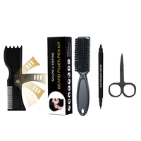 4pcs beard filling pen kit men beard pencil filler shaping grooming set moustache micro fork tip for seamless application