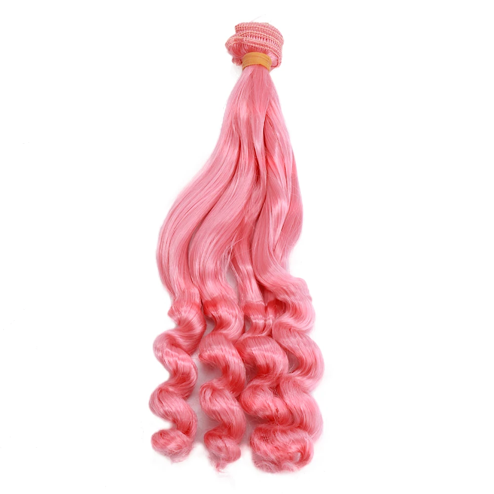 

Aidolla 20cm Imitation Mohair Curly Hair Weft Soft Hair Wigs for BJD SD Puliip Kurhn Blyth All Doll Toy Doll Accessories