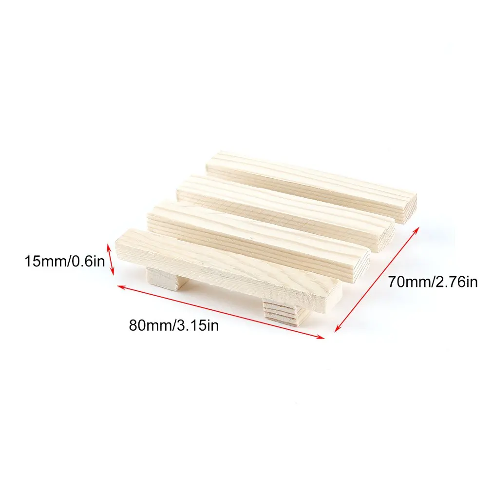 

1000Pcs Natural Wood Wooden Soap Dish Storage Tray Holder-VIP