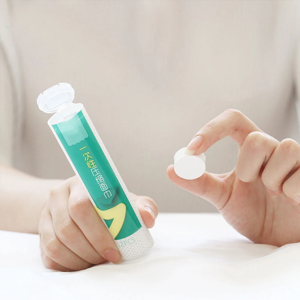 Практичные сжатые полотенца 12 шт./компл. одноразовая Бытовая дорожная компактная