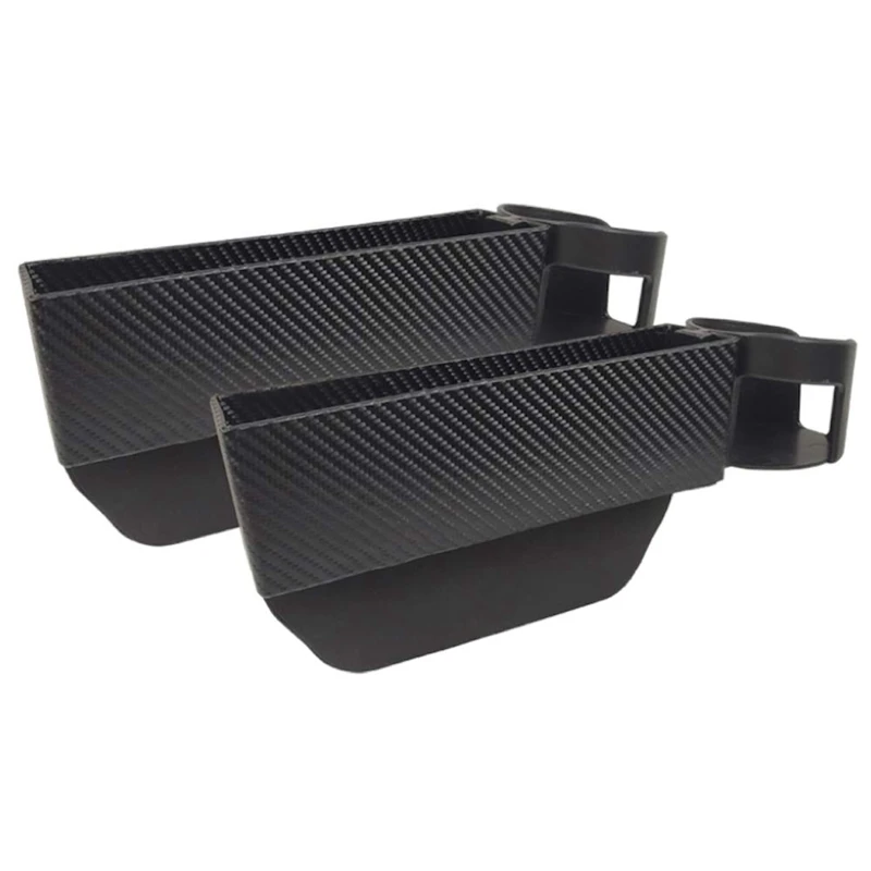 Карман для автомобильного сиденья с держателем чашки внешний вид из углеродного