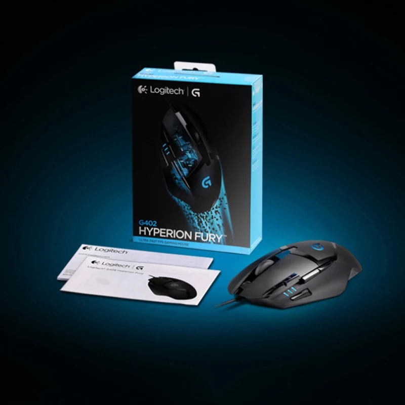 Logitech G402 оригинальная высокоскоростная игровая мышь Hyperion Fury с отслеживанием