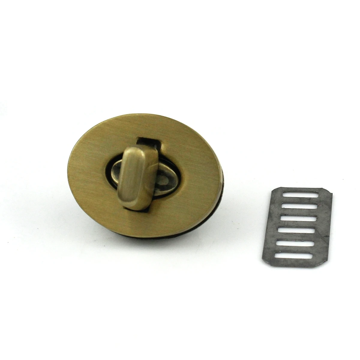 bronze 1x 3 Sizes Oval Shape Turn Lock Clasps Closure buckle Leather Craft Women Bag Purse Handbag Shoulder Closure DIY Accessories - Цвет: bronze