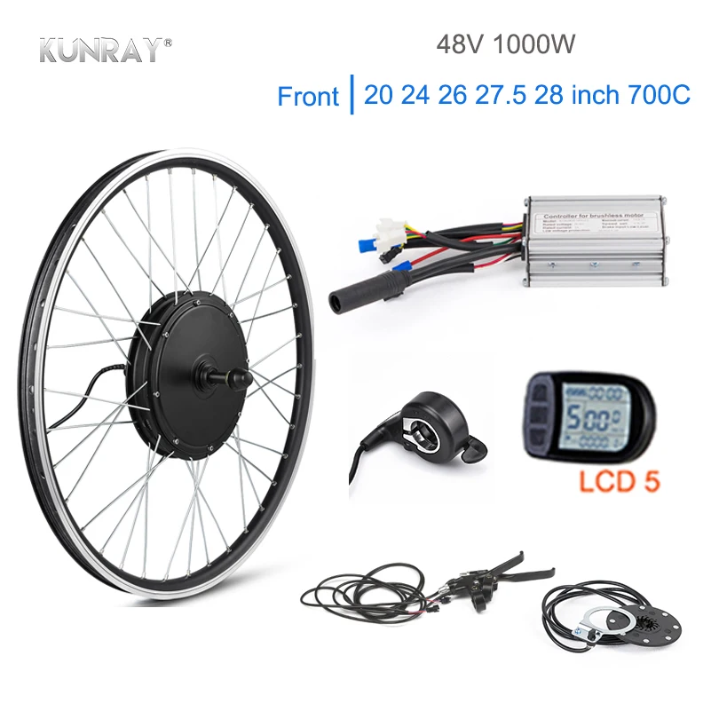 Колесо электродвигателя KUNRAY 1000 Вт 48 В 30 А бесщеточный мотор для