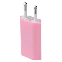 Pink 5 В/1 а портативное зарядное устройство USB, ЕС вилка для электрической розетки, вилки, дорожный адаптер для iPhone X 8 7 6 samsung iPad, быстрая зарядка - Цвет: Pink