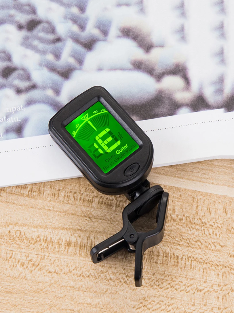 

Electronic Guitar Tuner Rotatable Clip-on Tuner Digital Kit For Chromatic Acoustic Guitar Bass Violin Ukulele Black Guitar Parts