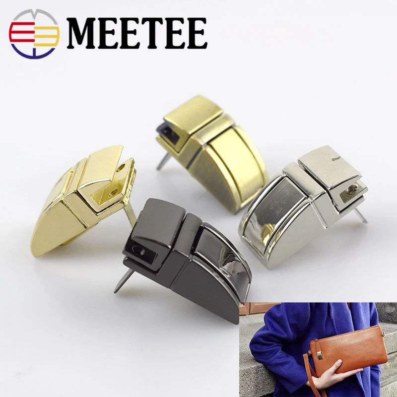 2/5 шт Meetee 28*15 мм Сумка металлическая застежка пряжка фурнитура кошелек