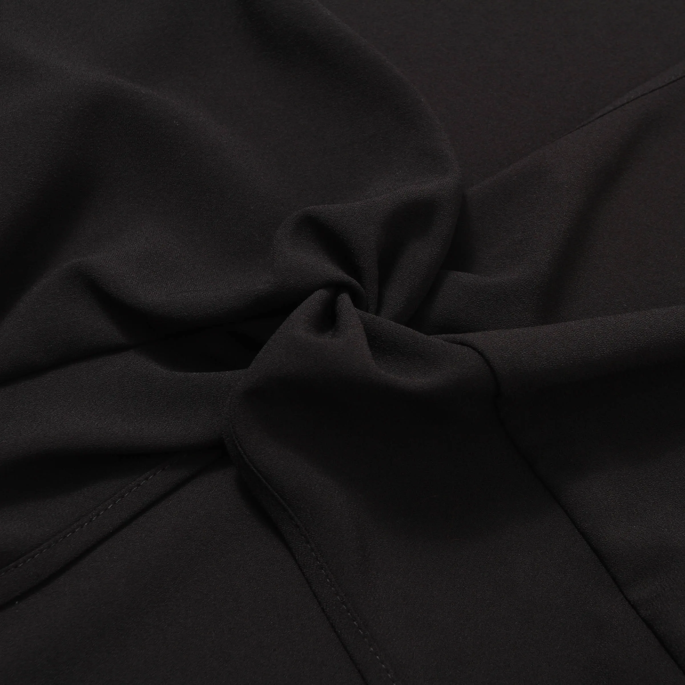 Женская модель сексуальная Осенняя черная Свободная блузка в стиле бохо с