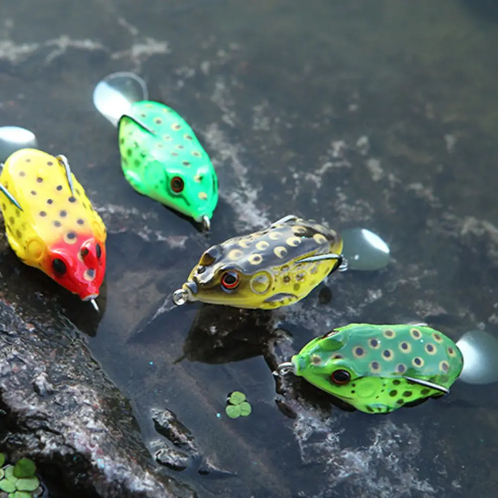 

Solid 3D Eyes Ray Frog Simulation Artificial Bait Fishing Lures Fishing Tackle Hooks