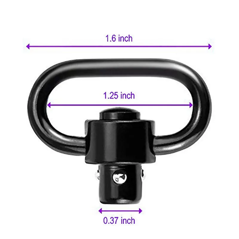 

Heavy Duty Push Button Quick Detach QD Sling Swivel Mount Adapters QD strap buckle Outdoor Hunting Supply