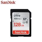 Двойной Флеш-накопитель SanDisk Ultra оригинальную карту SD карты 32 ГБ SDHC 64 Гб 128 Гб карта памяти SDXC карты C10 высокое Скорость 80 МБс. USH-1 SD карты Поддержка для Камера