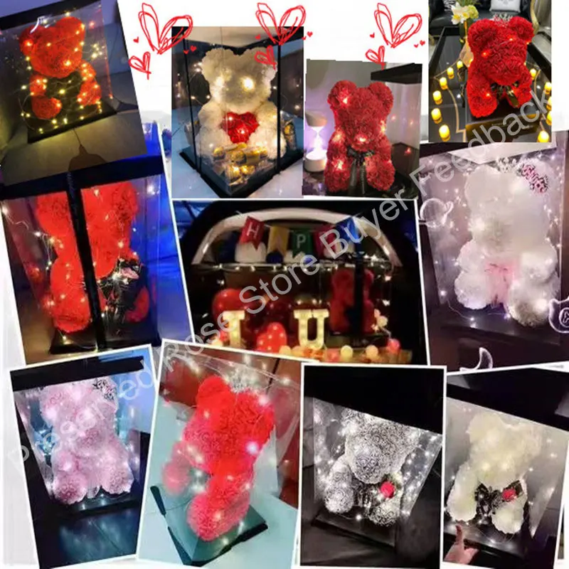 Прямая поставка подарок на день Святого Валентина мишка тедди роза