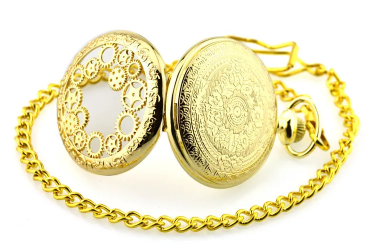 Древние мемориальные часы карманные ретро бронзовые с цепочкой стимпанк Скелет