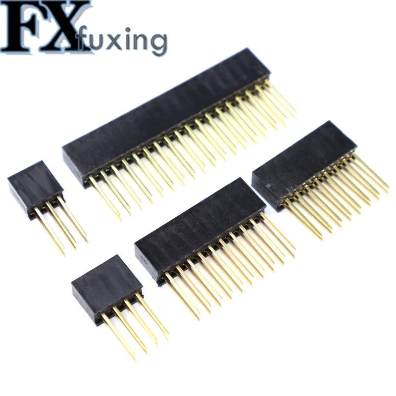 20 шт. 2*3/4/5/6/8/10/18/20 контактов 2 54 мм Женский Длинный разъем для Arduino Shield 2*5 2*8 2*6 2*10 2*20 2*4