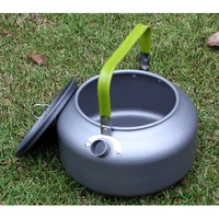 new camping kettle portable cooker camping kettle 1 2l coffee pot camping cookware travel kit camping equipment wholesale