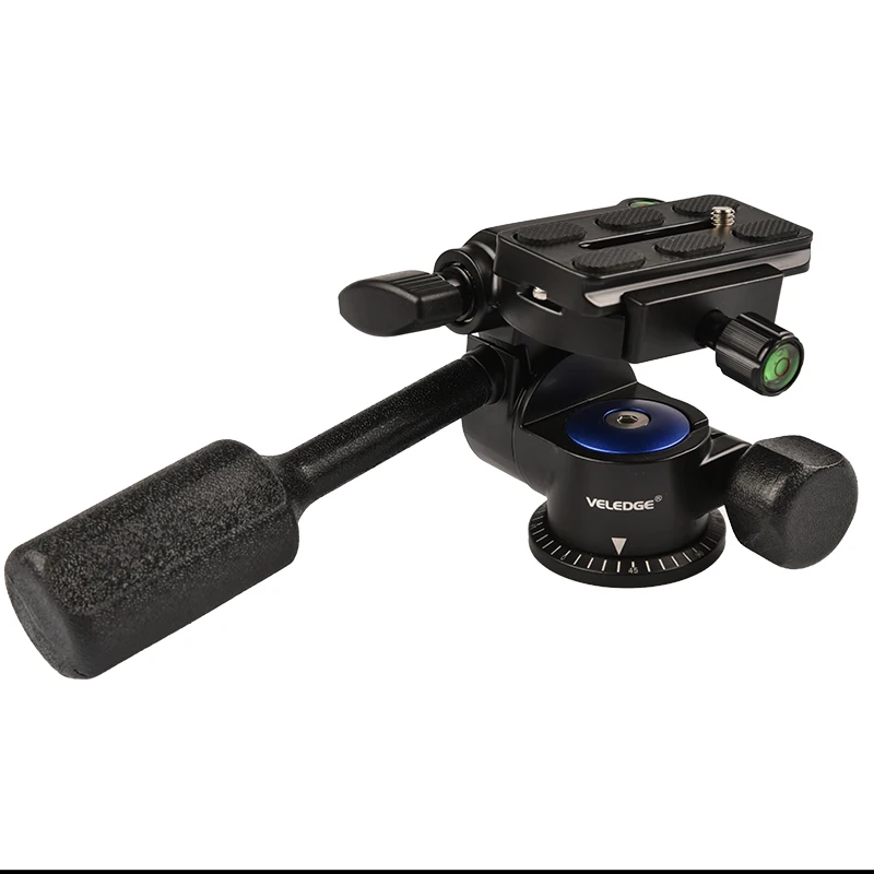 

AMYGOJJ Tripod Head Video Camera 360 Camera Msoper VD-08 Aluminum Professional Mini Mobile Phone Video Recording Tripod Head