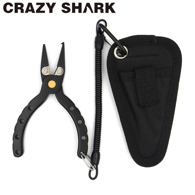 Мини Рыболовные клещи Crazy Shark плоскогубцы из алюминиевого сплава для удаления