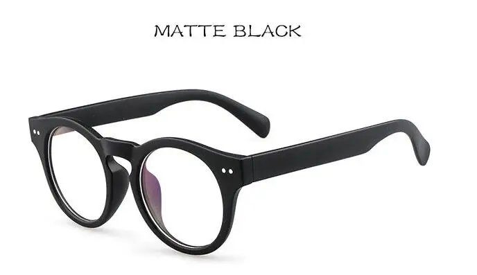 C4 Matte Black Распродажа, Ретро стиль, круглые оптические очки, оправа, прозрачные компьютерные очки, для мужчин и женщин, Oculos De Grau, близорукость, очки по рецепту - Цвет оправы: C4 Matte Black