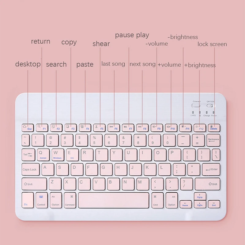 

Universal Laptop Tablet Phone Wireless Keyboard Mini Mouse For Ipad 5th 6th 10.2 Air 3 bluetooth Keyboard For Samsung Xiaomi
