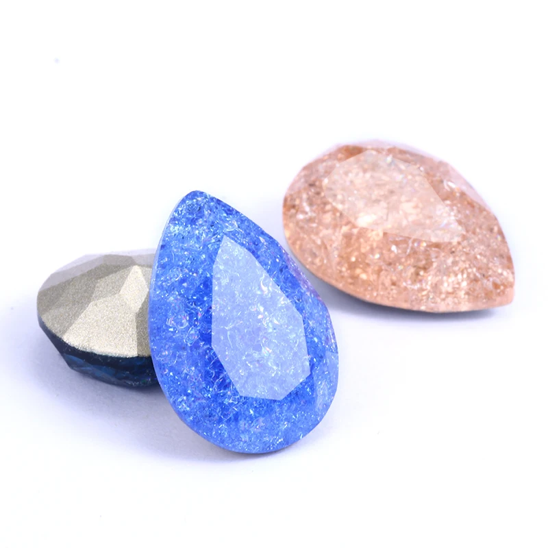 Незакрепленное стекло K9 с сапфиром стразы в форме ЛЕДЯНОГО ЦВЕТКА украшение для