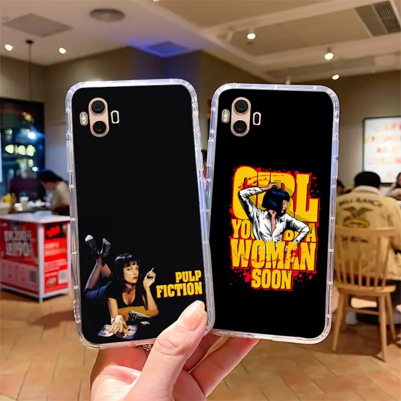 

Written Directed Quentin Tarantino Bling Cute Phone Case For Samsung s7 s8 s9 s10 s20 s4 s5 s6 A51 A71 A21 plus lite ultra Cover