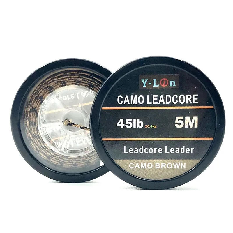 5m поводок Карп рыболовная леска Leadcore крюка камуфляж буровые установки для волос
