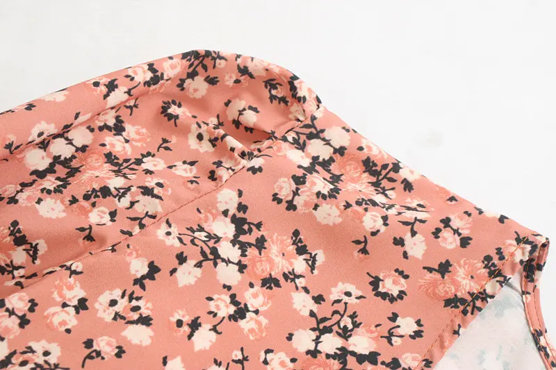 2019 женское элегантное мини-платье с v-образным вырезом и цветочным принтом