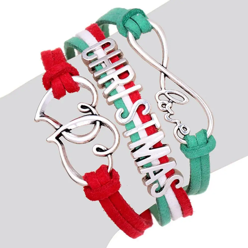 Xmas Bracelet 5 Taoup, металлический Рождественский браслет Санта-Клауса, подвески, висячие украшения, рождественские украшения, Рождественский Декор для дома, Navidad Noel Year - Цвет: Xmas Bracelet 5