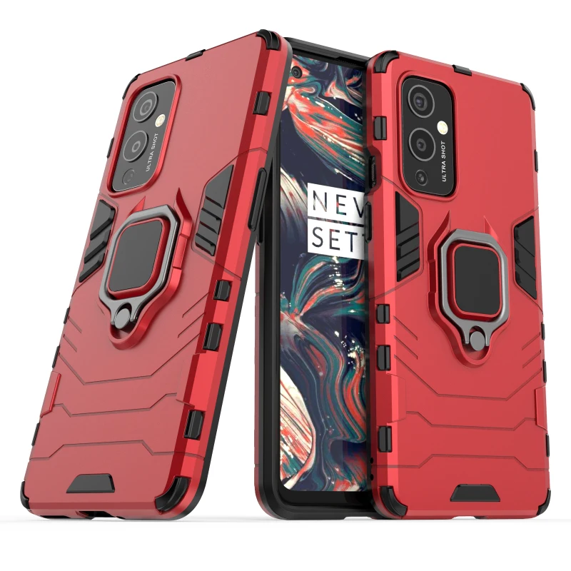 

Fashion Shockproof Armor Phone Case For Oneplus 7T 7 6T 8 Nord N10 N100 9 Pro 5G Anti Fall Kickstand Protection PC Case Cover