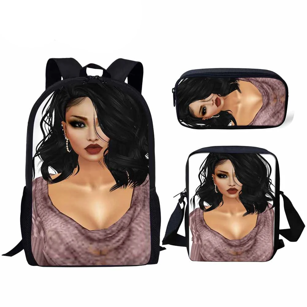 3 шт. детский школьный рюкзак с принтом в африканском стиле|Школьные ранцы| |