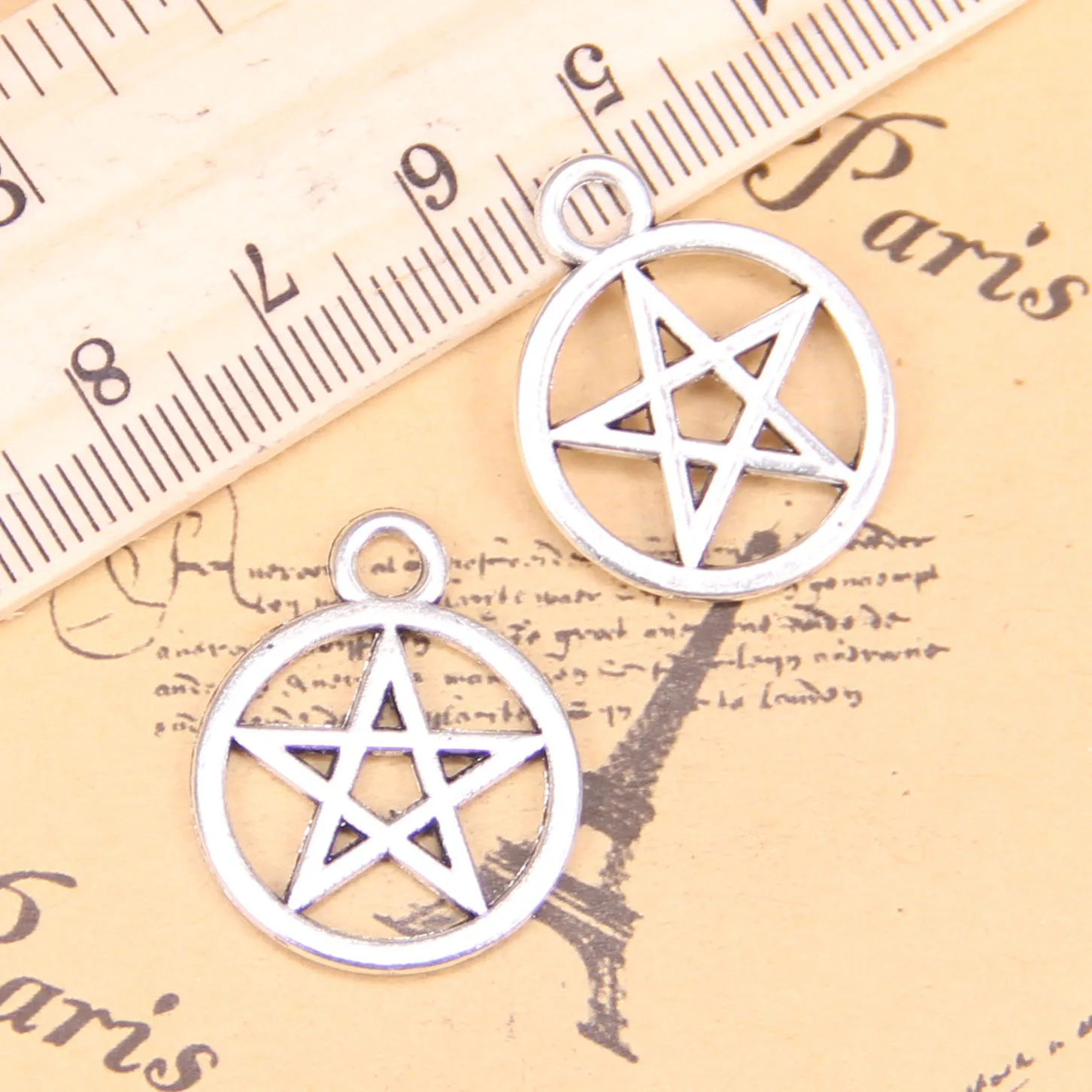 

70 шт. Подвески в виде звезды и пентаграммы, 24 х2, 4 мм, стиль ретро, для самостоятельного изготовления браслетов и ожерелий