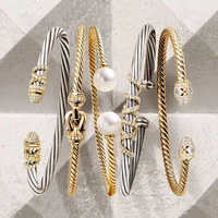 godki trendy luxury stackable bangle cuff for women wedding full cubic zircon crystal cz dubai silver color party bracelet 2020