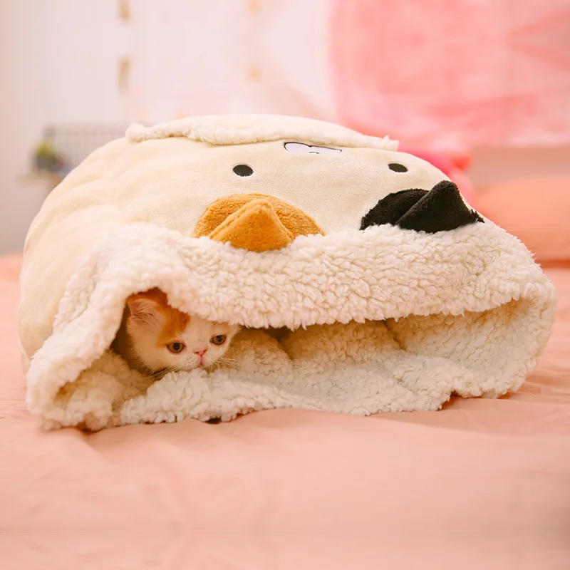Smartpet круглые плюшевые кошки кровать домашние легкие теплые зимние кошка