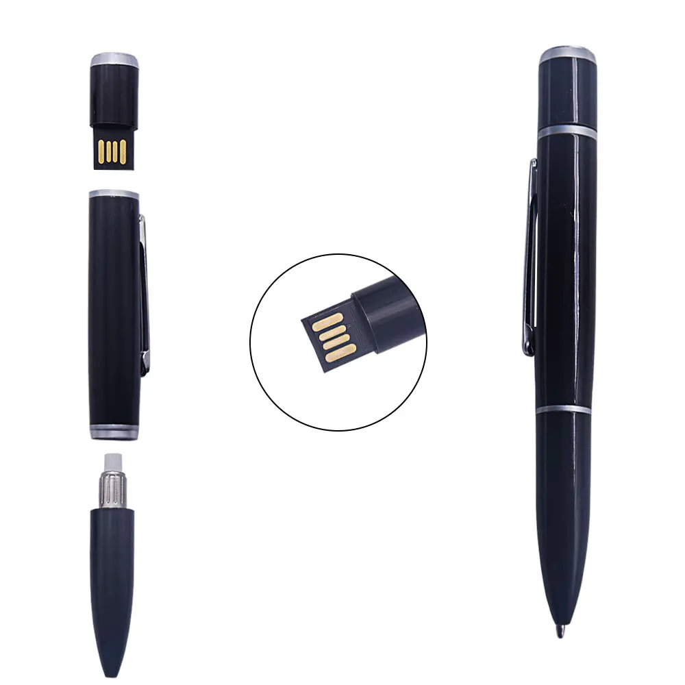 Шариковая ручка USB флэш накопитель 2 0 с коробкой 4 ГБ 8 16 32 флешка логотипом на